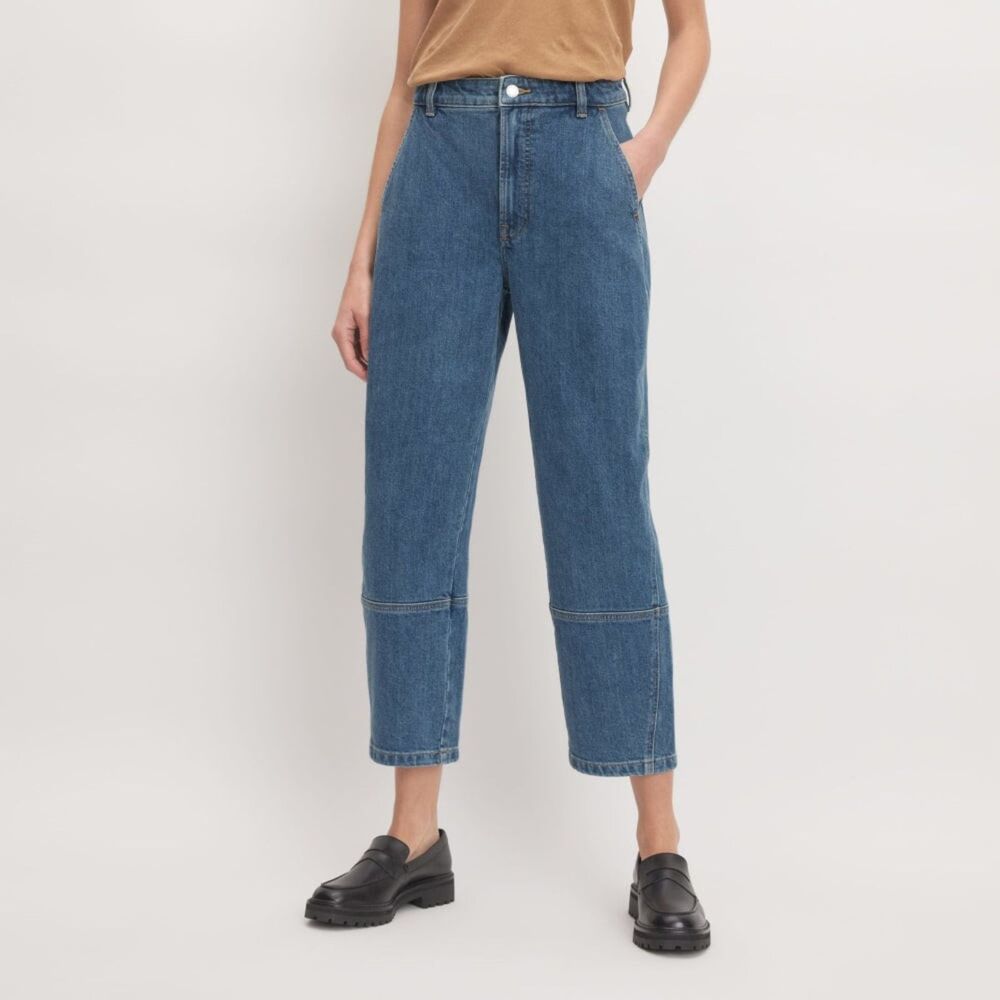 Everlane Utility Barrel Jean in New Blue